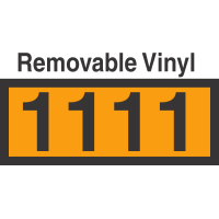 UN1111 Removable Vinyl DOT Orange Panel