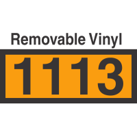 UN1113 Removable Vinyl DOT Orange Panel