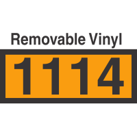 UN1114 Removable Vinyl DOT Orange Panel