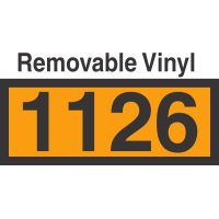 UN1126 Removable Vinyl DOT Orange Panel