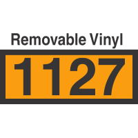 UN1127 Removable Vinyl DOT Orange Panel