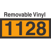 UN1128 Removable Vinyl DOT Orange Panel