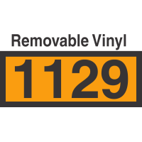 UN1129 Removable Vinyl DOT Orange Panel