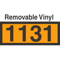 UN1131 Removable Vinyl DOT Orange Panel