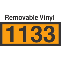 UN1133 Removable Vinyl DOT Orange Panel