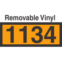 UN1134 Removable Vinyl DOT Orange Panel