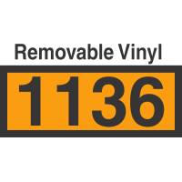 UN1136 Removable Vinyl DOT Orange Panel