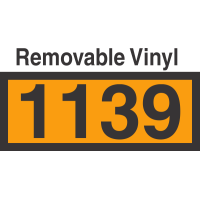 UN1139 Removable Vinyl DOT Orange Panel