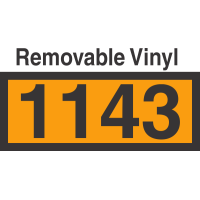 UN1143 Removable Vinyl DOT Orange Panel