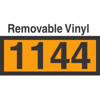 UN1144 Removable Vinyl DOT Orange Panel