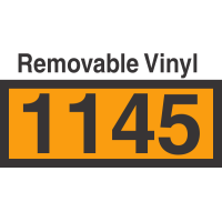 UN1145 Removable Vinyl DOT Orange Panel