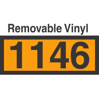 UN1146 Removable Vinyl DOT Orange Panel