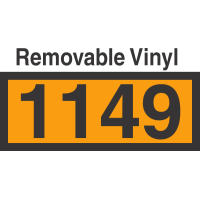 UN1149 Removable Vinyl DOT Orange Panel