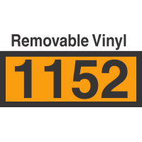 UN1152 Removable Vinyl DOT Orange Panel