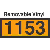 UN1153 Removable Vinyl DOT Orange Panel