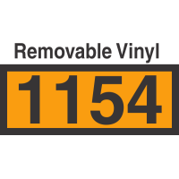 UN1154 Removable Vinyl DOT Orange Panel