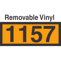 UN1157 Removable Vinyl DOT Orange Panel