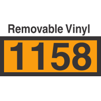 UN1158 Removable Vinyl DOT Orange Panel