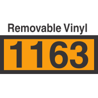 UN1163 Removable Vinyl DOT Orange Panel