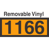 UN1166 Removable Vinyl DOT Orange Panel