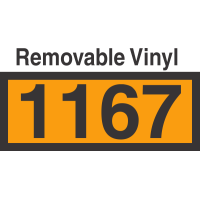 UN1167 Removable Vinyl DOT Orange Panel