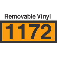 UN1172 Removable Vinyl DOT Orange Panel