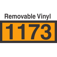 UN1173 Removable Vinyl DOT Orange Panel