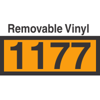 UN1177 Removable Vinyl DOT Orange Panel