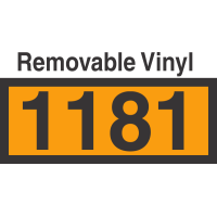 UN1181 Removable Vinyl DOT Orange Panel