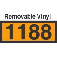 UN1188 Removable Vinyl DOT Orange Panel