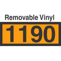 UN1190 Removable Vinyl DOT Orange Panel