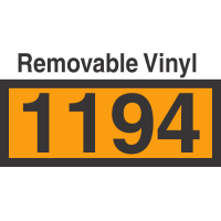 UN1194 Removable Vinyl DOT Orange Panel