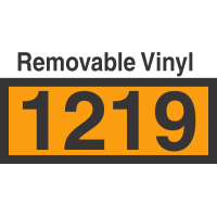 UN1219 Removable Vinyl DOT Orange Panel