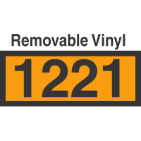 UN1221 Removable Vinyl DOT Orange Panel