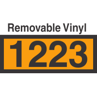 UN1223 Removable Vinyl DOT Orange Panel