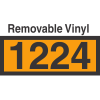 UN1224 Removable Vinyl DOT Orange Panel