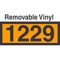 UN1229 Removable Vinyl DOT Orange Panel