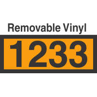 UN1233 Removable Vinyl DOT Orange Panel