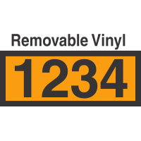 UN1234 Removable Vinyl DOT Orange Panel