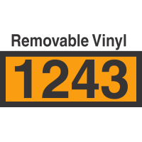 UN1243 Removable Vinyl DOT Orange Panel