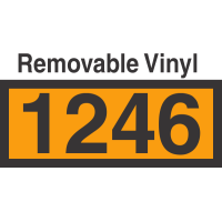 UN1246 Removable Vinyl DOT Orange Panel