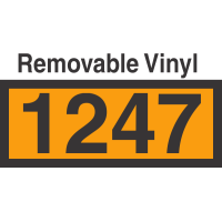 UN1247 Removable Vinyl DOT Orange Panel