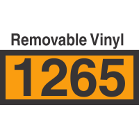 UN1265 Removable Vinyl DOT Orange Panel