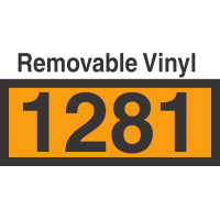 UN1281 Removable Vinyl DOT Orange Panel