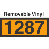 UN1287 Removable Vinyl DOT Orange Panel