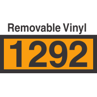 UN1292 Removable Vinyl DOT Orange Panel