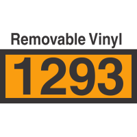 UN1293 Removable Vinyl DOT Orange Panel