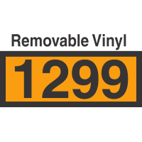 UN1299 Removable Vinyl DOT Orange Panel