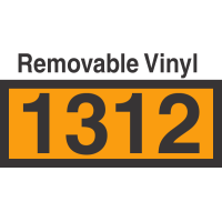 UN1312 Removable Vinyl DOT Orange Panel