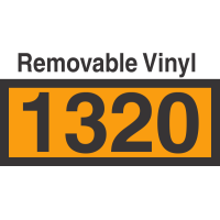 UN1320 Removable Vinyl DOT Orange Panel